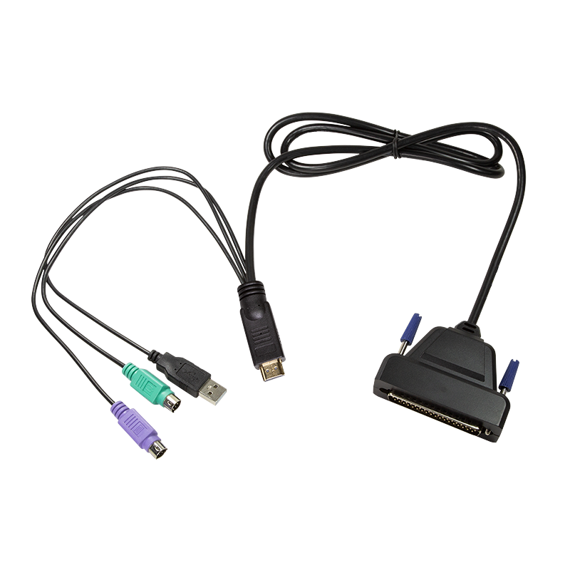 KVM-Konsole mit 17" Bildschirm, HDMI, Full HD, USB-A, PS/2