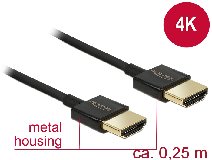 Kabel High Speed HDMI mit Ethernet, Stecker A an Stecker A,
