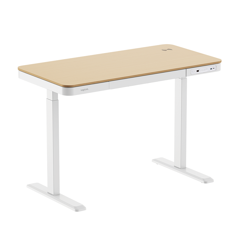 Elektrisch höhenverstellbarer Schreibtisch, kabelloses Laden, 2x-USB-Ports