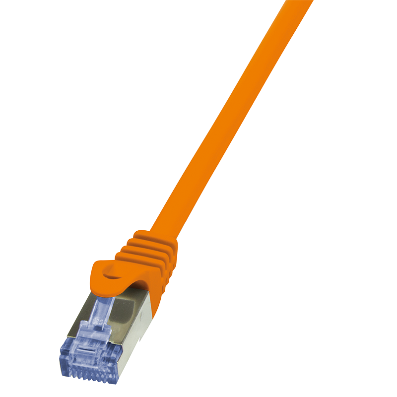 Patchkabel PrimeLine, Cat.6A, S/FTP, orange, 7,5 m