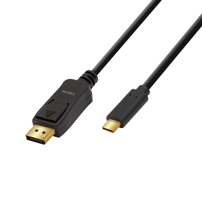USB 3.2 Gen1 Type-C Kabel, C/M zu DP/M, 4K/120 Hz, schwarz, 3 m