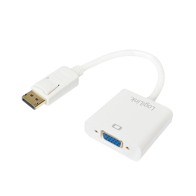 DisplayPort-Kabel, DP/M zu HD15/F, 1080p, weiß, 0,15 m