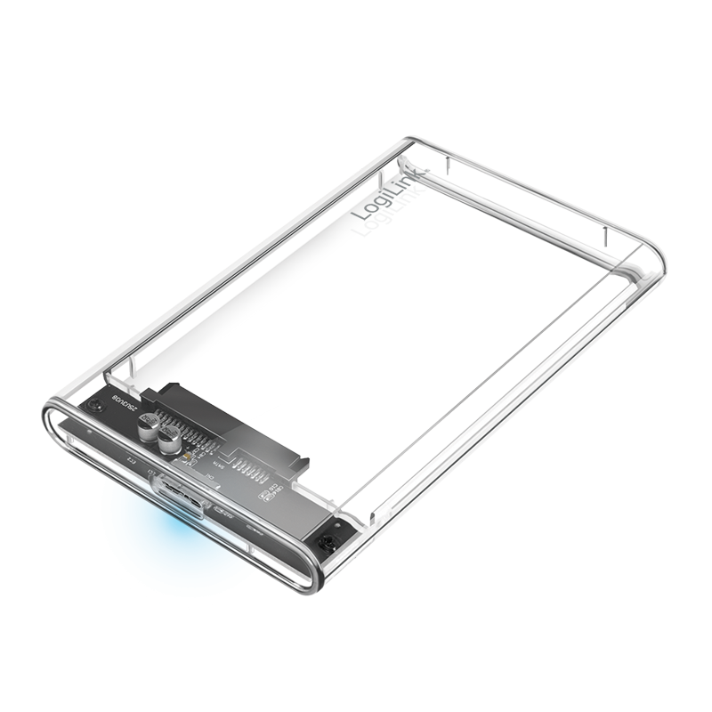 Festplattengehäuse 2,5", HDD/SSD, USB 3.0, werkzeuglos Festplattengehäuse 2,5", HDD/SSD, USB 3.0, werkzeuglos