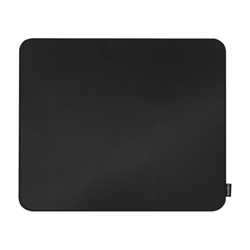 Gaming Mauspad, vernähte Kanten, 455 x 400 mm, schwarz