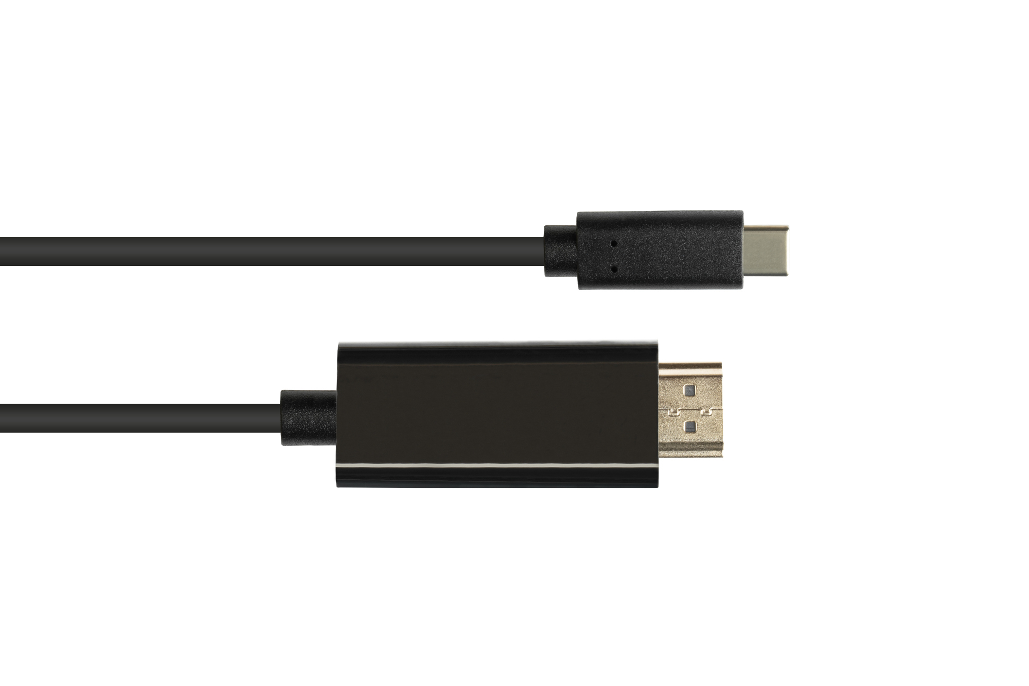 Adapterkabel USB-C™ Stecker an HDMI 2.0 Stecker, 4K / UHD @60Hz, CU, schwarz, 2m, Good Connections®