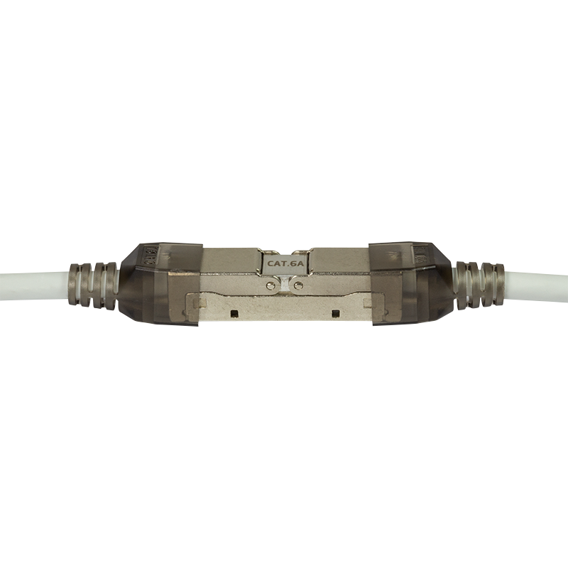 Feldkonfektionierbarer Kabelverbinder, Cat.6A, geschirmt, schmale Bauform