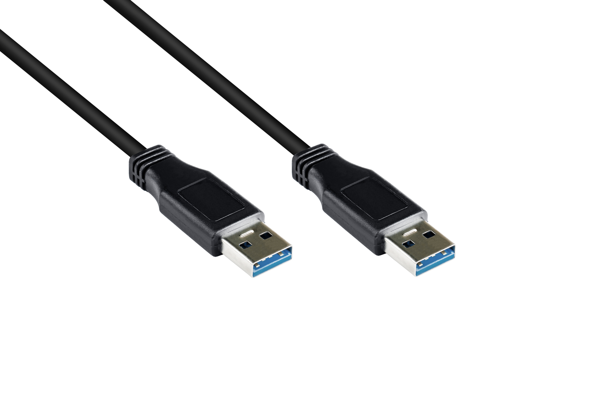 Anschlusskabel USB 3.0 Stecker A an Stecker A, schwarz, 0,5m, Good Connections®