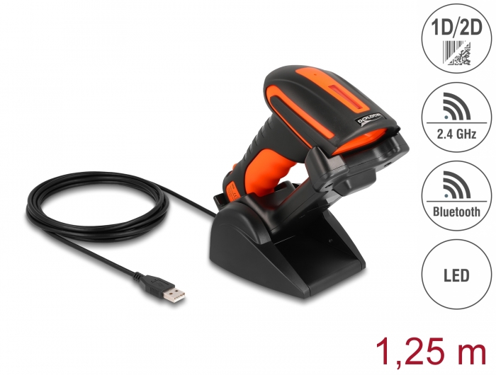 Industrie Barcode Scanner 1D und 2D für 2,4 GHz oder Bluetoo