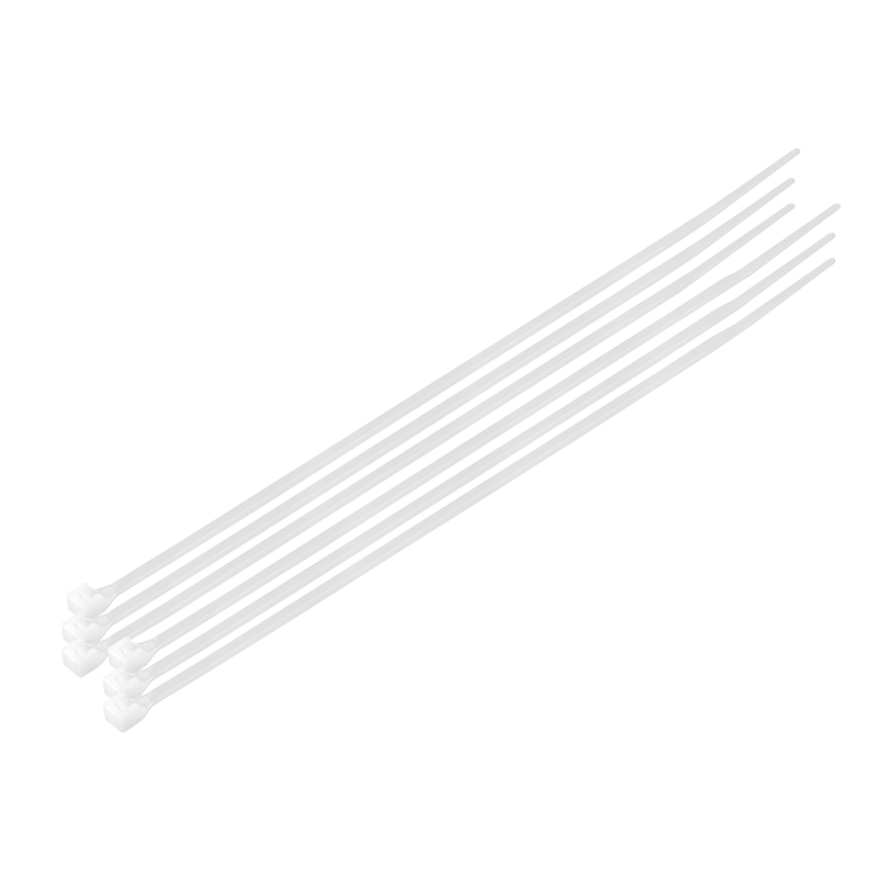 Kabelbinder, PA66, 100 Stk., transparent, B: 2,5 mm, L: 200 mm