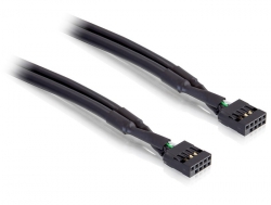 Kabel, USB Pinheader, Buchse an Buchse 10 Pin (Industrie), ca. 0,5m, Delock® [82437]