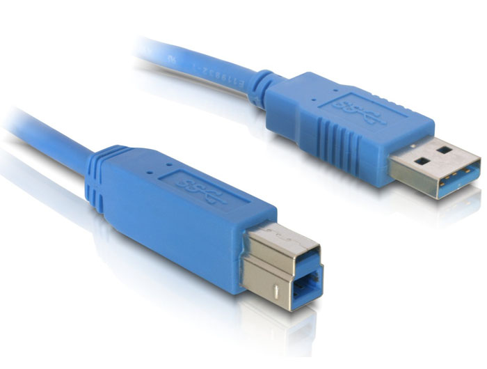 Kabel USB 3.0 Typ-A Stecker an USB 3.0 Typ-B Stecker 5 m blau, Delock® [82582]