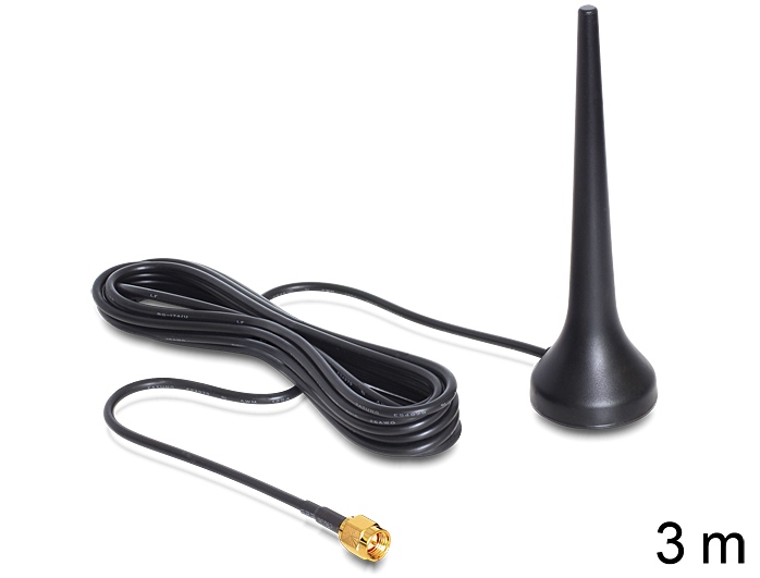 Antenne GSM UMTS Sixband SMA 2 dBi omnidirektional mit magne