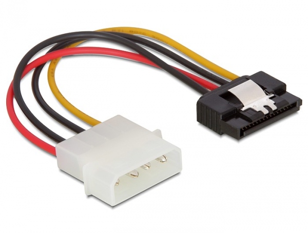 Kabel Power SATA HDD > 4pin Stecker mit Metall Clip - gerade, Delock® [60120]