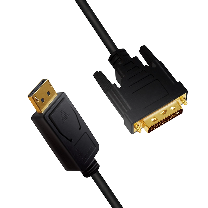 DisplayPort-Kabel, DP/M zu DVI/M, 1080p, schwarz, 3 m
