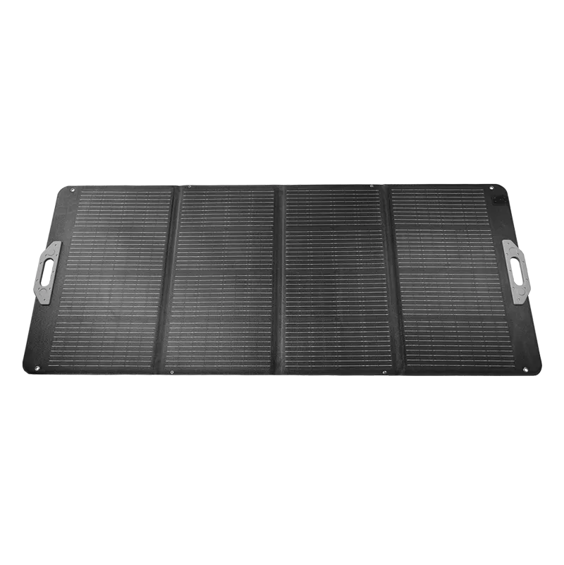 Faltbares-Stand-Alone-Solarpanel, 229,7x54x0,2 cm, 200 W, IP67, schwarz