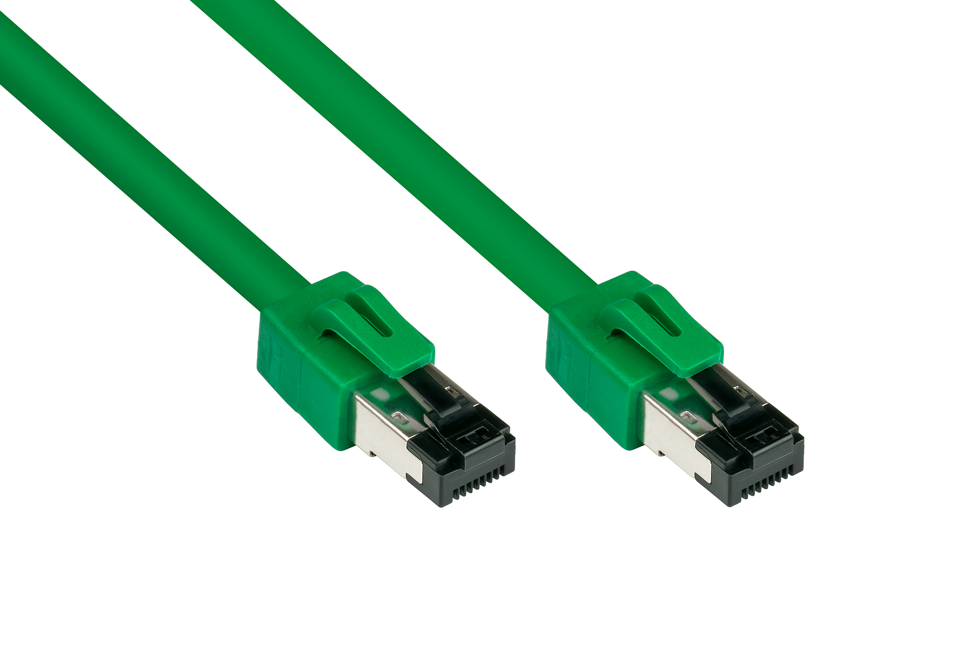 RNS® Patchkabel Cat. 8.1, S/FTP, PiMF, halogenfrei (LSZH), 2000MHz, 40Gbit/s, grün, 10m, Good Connec