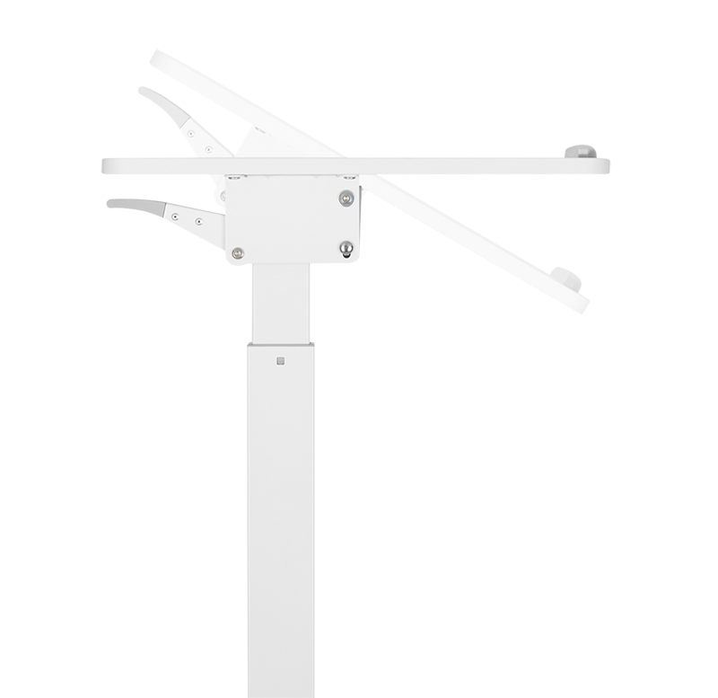 Sitz-/Steharbeitsplatz, rollbar, pneumatische Höhenverstellung