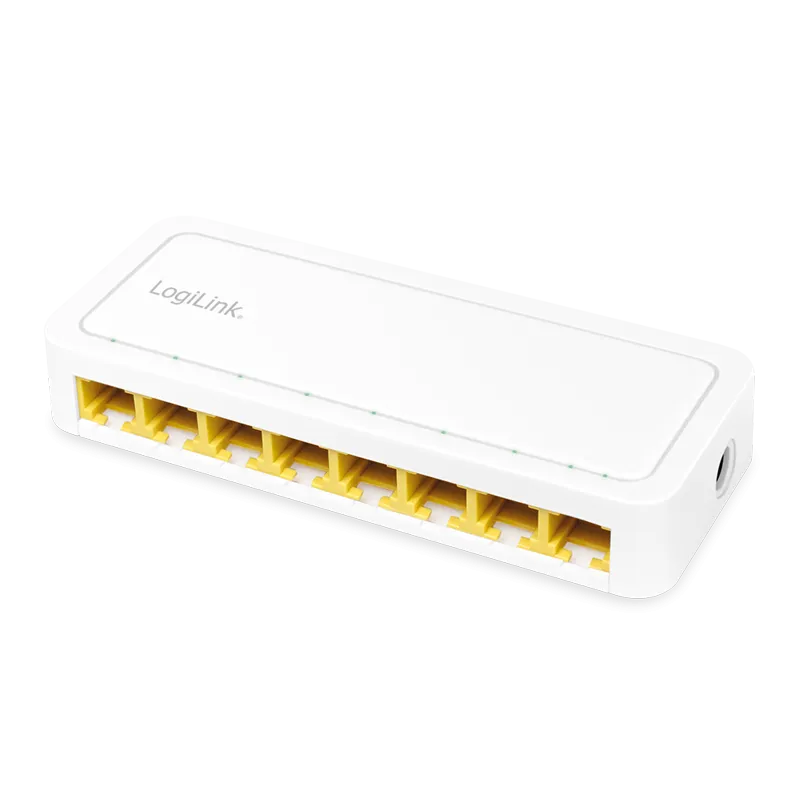 8-Port Gigabit Desktop Netzwerk Switch, weiß