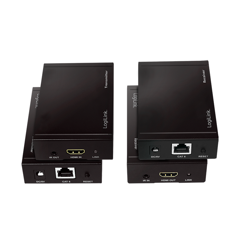HDMI-Extender-Set über LAN, 50 m, 4K/30 Hz, HDCP, IR