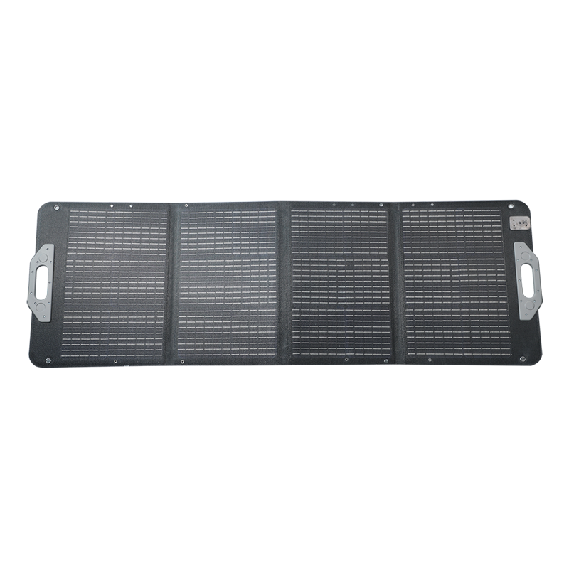 Faltbares-Stand-Alone-Solarpanel, 128,5x60x0,2 cm, 100 W, IP67, schwarz