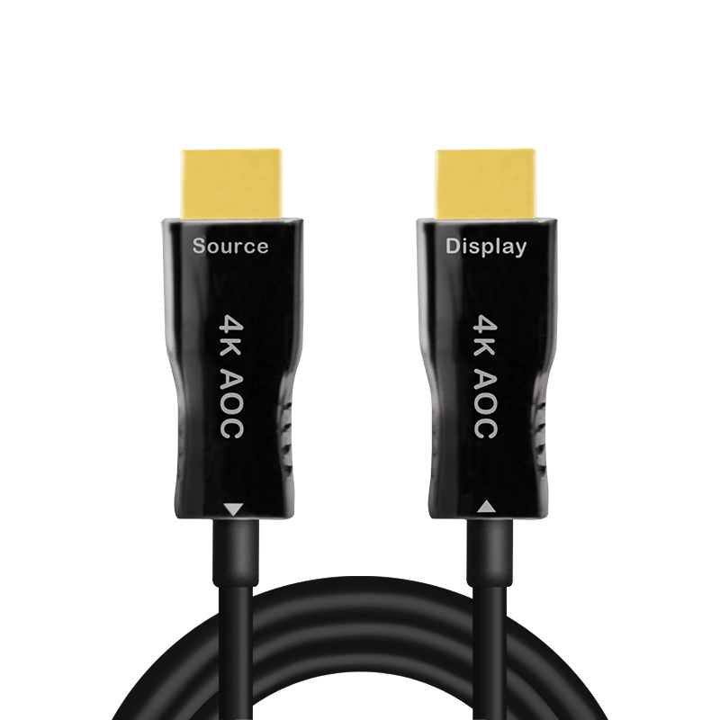 HDMI-Kabel, A/M zu A/M, 4K/60 Hz, AOC, schwarz, 50 m