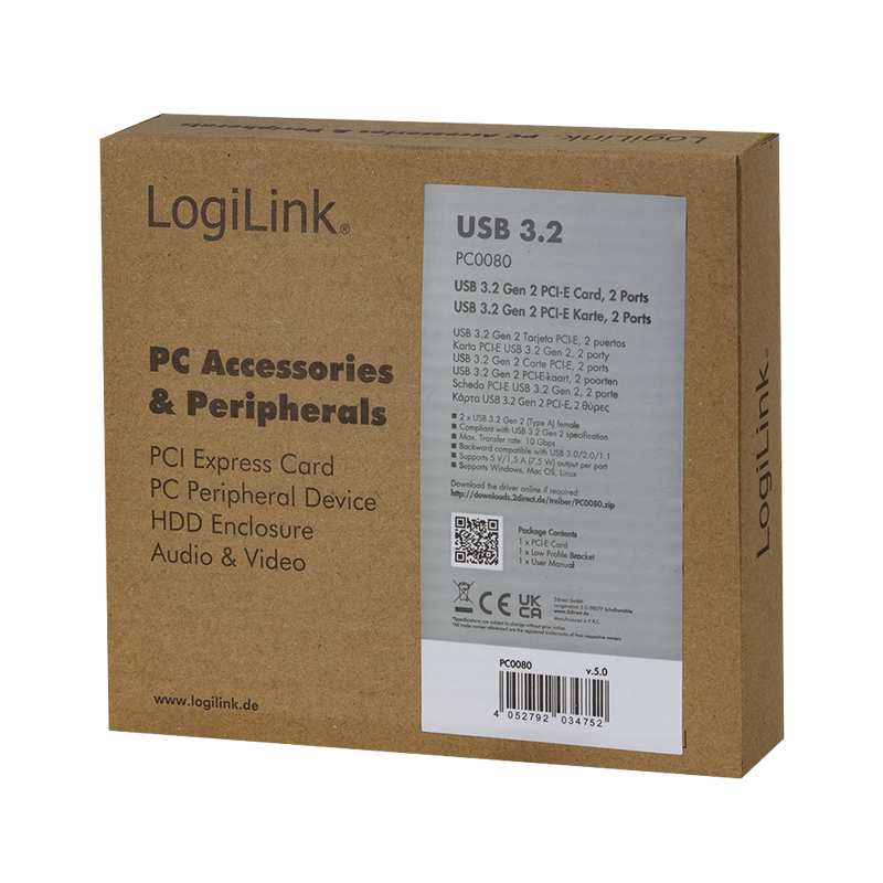 PCI Express Karte, 2x USB 3.2 Gen2