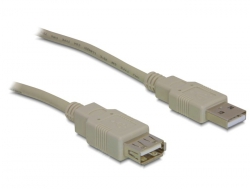 Verlängerungskabel, USB 2.0, A Stecker an A Buchse, 1,8m, Delock® [82239]