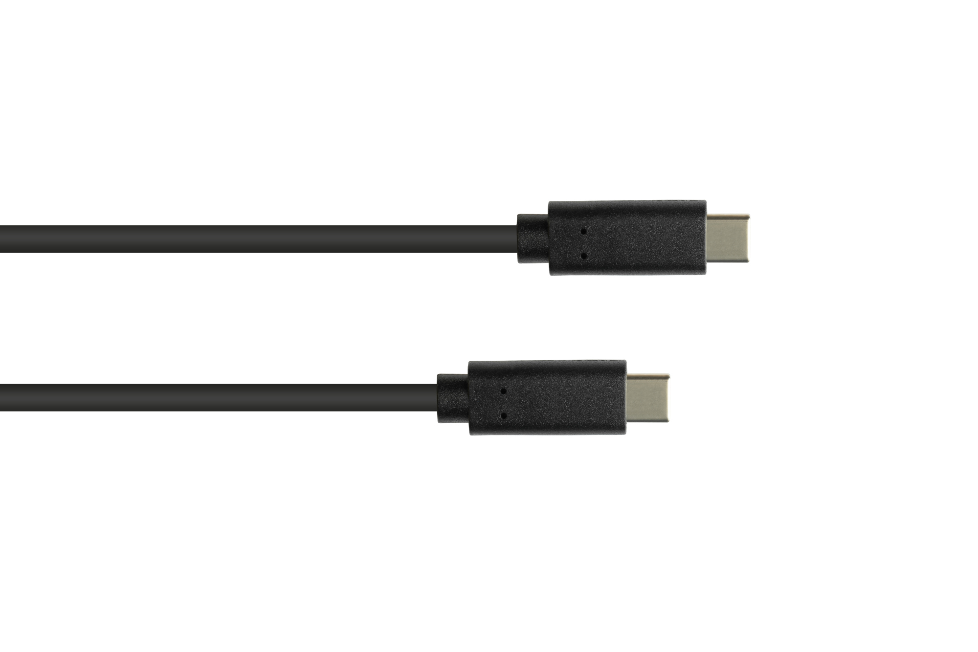 Lade- und Datenkabel USB 3.1 (Gen.1), USB-C™ Stecker beidseitig, CU, schwarz, 0,5m, Good Connections