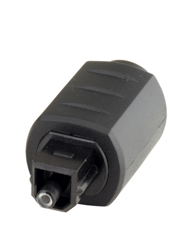 Adapter Toslink Stecker auf 3,5mm Mini Buchse, schwarz, Good Connections®