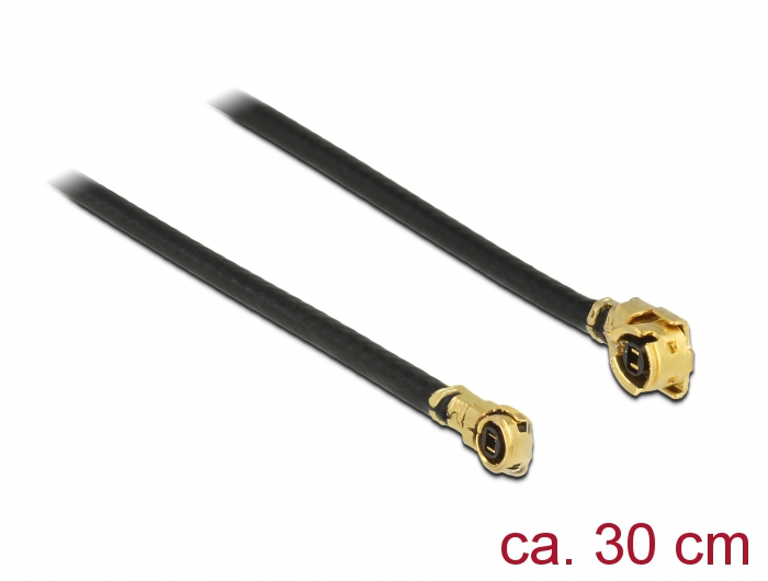 Antennenkabel MHF / U.FL-LP-068 kompatibler Stecker an MHF IV/ HSC MXHP32 kompatibler Stecker 0,3 m,