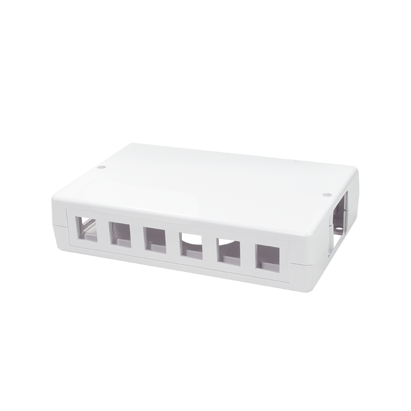 Leergehäuse für 6 oder 12 Keystone Module, Aufputz, weiß Leergehäuse für 6 oder 12 Keystone Module, Aufputz, weiß