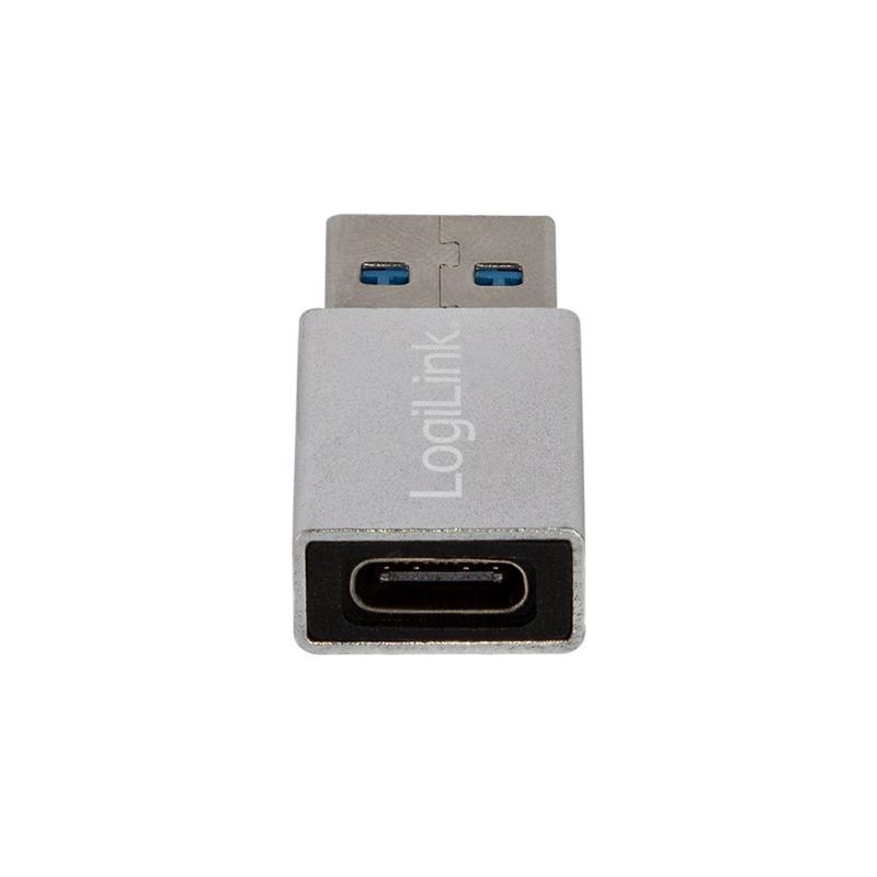USB 3.2 Gen1 Type-C-Adapter, USB-A/M zu USB-C/F, silber