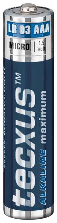 Tecxus® Batterie (High Energy) Alkali Micro LR 03 (AAA) 1,5V, 8er Pack in Blister (2 for free)