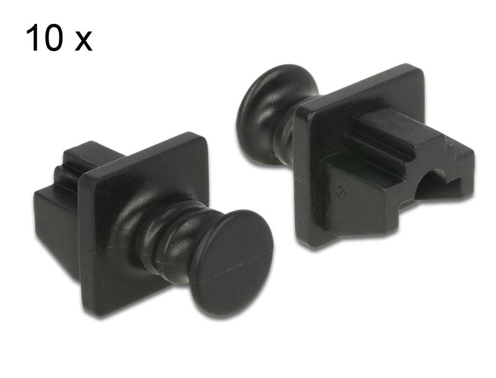 Staubschutzdeckel für RJ-45 Buchse, 10 Stück, Delock® [86176