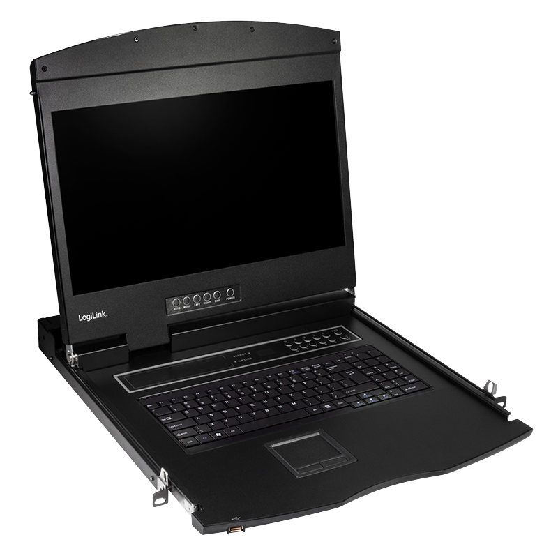 KVM-Konsole mit 19" Bildschirm, HDMI, Full HD, USB-A, PS/2