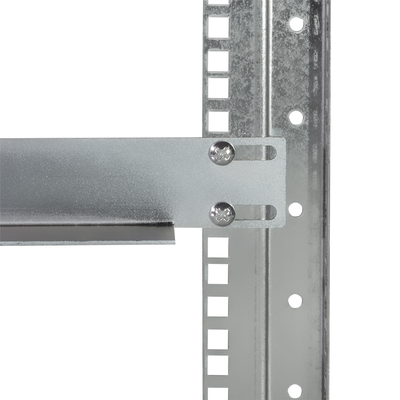 Gleitschienen für 800 mm tiefe 19"-Schränke, verzinkt, 2 Stück