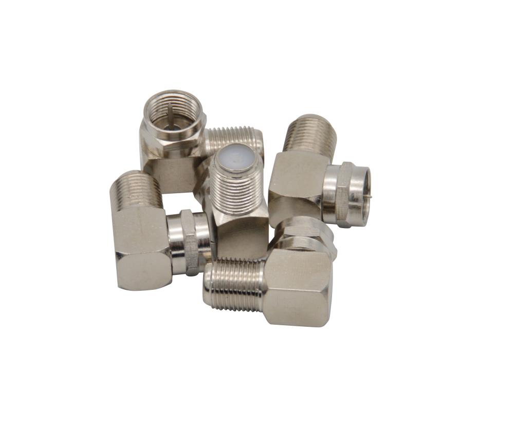 Winkel F-Stecker - F-Kupplung mit CU-Legierung Winkel F-Stecker - F-Kupplung mit CU-Legierung