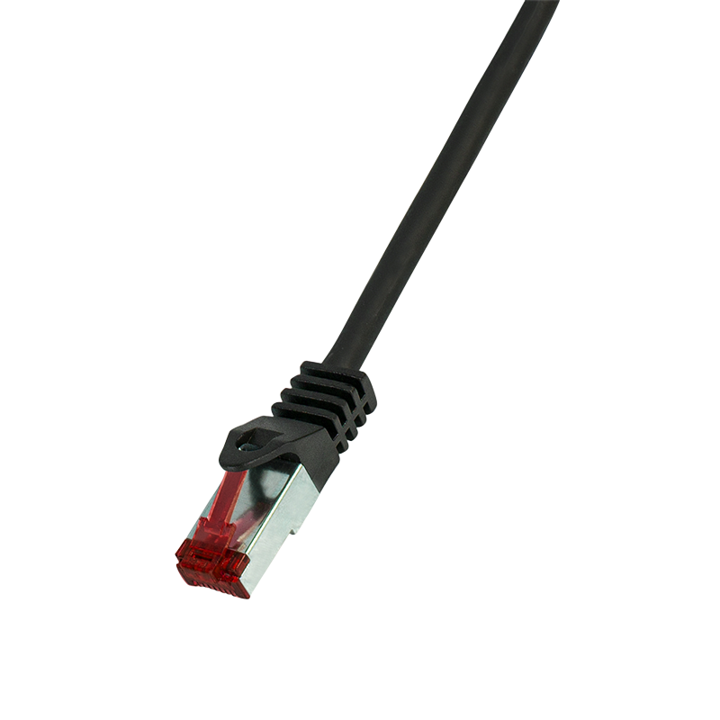 Patchkabel PrimeLine, Cat.6, S/FTP, schwarz, 1,5 m