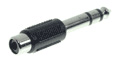 Audio Adapter 6,3mm Klinke Stereo Stecker / Cinch Buchse, Good Connections®