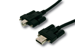 Verlängerungskabel, USB 2.0 Stecker A an Stecker B, verschraubbar, 5m, Exsys® [EX-K1555V]