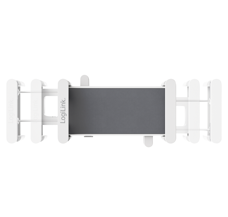 VESA-75x75-Klemmhalter, für 4,7–15"-Geräte, 1 kg max., weiß