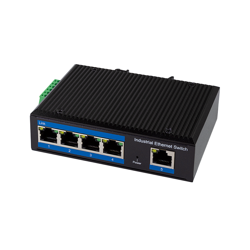 Industrie Gigabit Ethernet PoE-Switch, 5-Port, 10/100/1000 Mbit/s