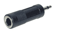 Mono Adapter 3,5mm Klinkenstecker an 6,3 mm  Klinkenbuchse, Good Connections®