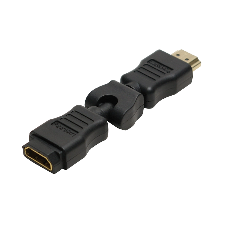 HDMI-Adapter, A/M zu A/F, 270°-drehbar, 4K/30 Hz, schwarz
