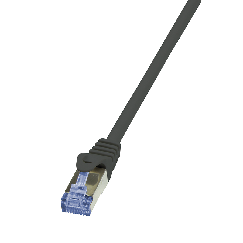 Patchkabel PrimeLine, Cat.7, S/FTP, schwarz, 1,5 m