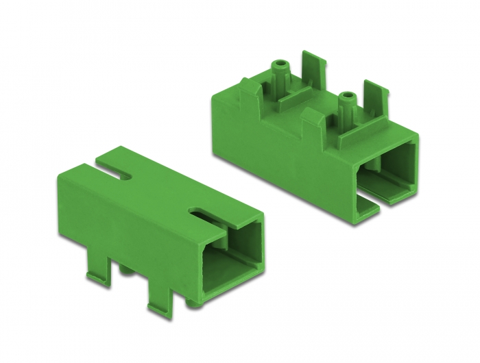 LWL Kupplung für PCB SC Simplex Buchse zu SC Simplex Buchse Singlemode grün, Delock® [86932]