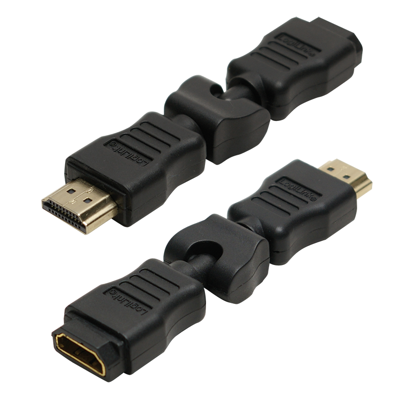 HDMI-Adapter, A/M zu A/F, 270°-drehbar, 4K/30 Hz, schwarz