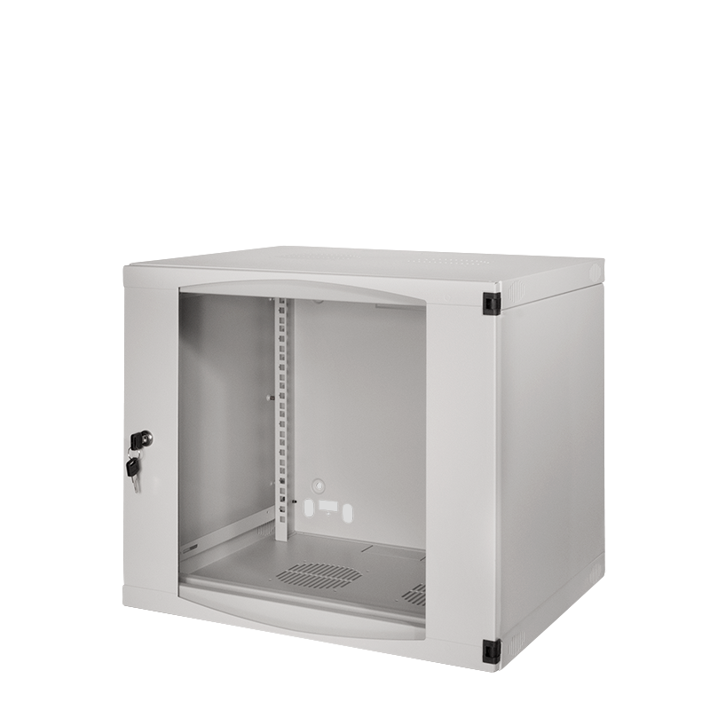 19" Wandschrank 9HE 540 x 450 mm, unmontiert, grau