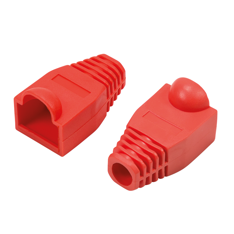 RJ45-Stecker Knickschutztülle, 6,5 mm, rot, 50 Stk.