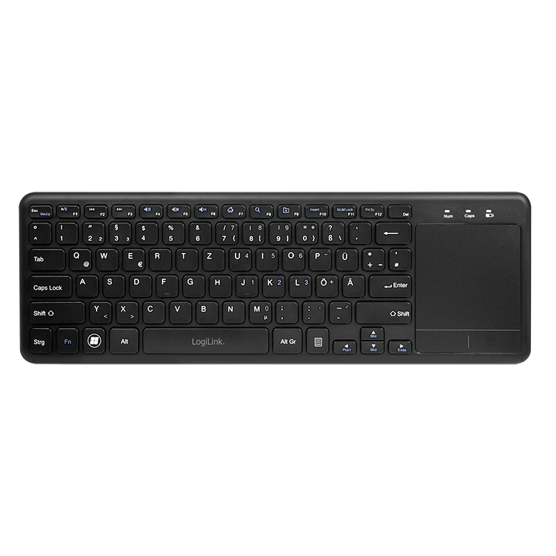 Kabellose Tastatur, 2,4 GHz, mit Touchpad
